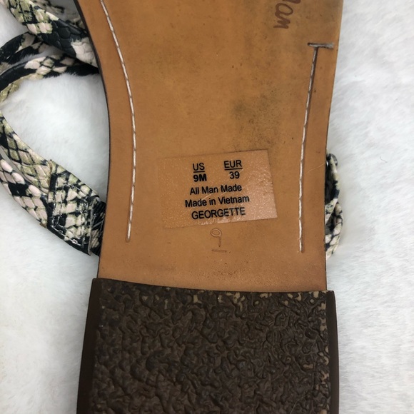 Sam Edelman Snake Skin Sandals - Picture 4 of 7